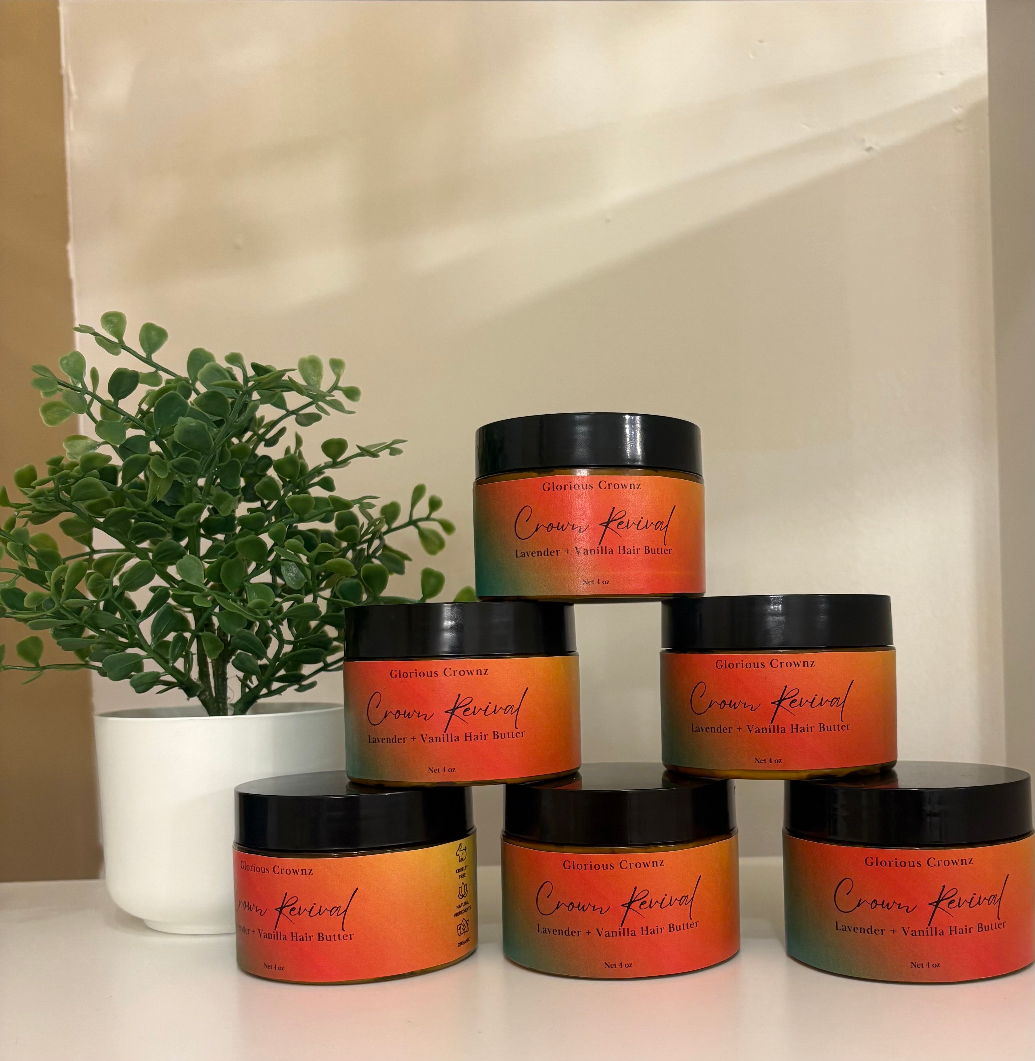 Crown Revival Lavender and Vanilla Hair Butter ( 4 oz )